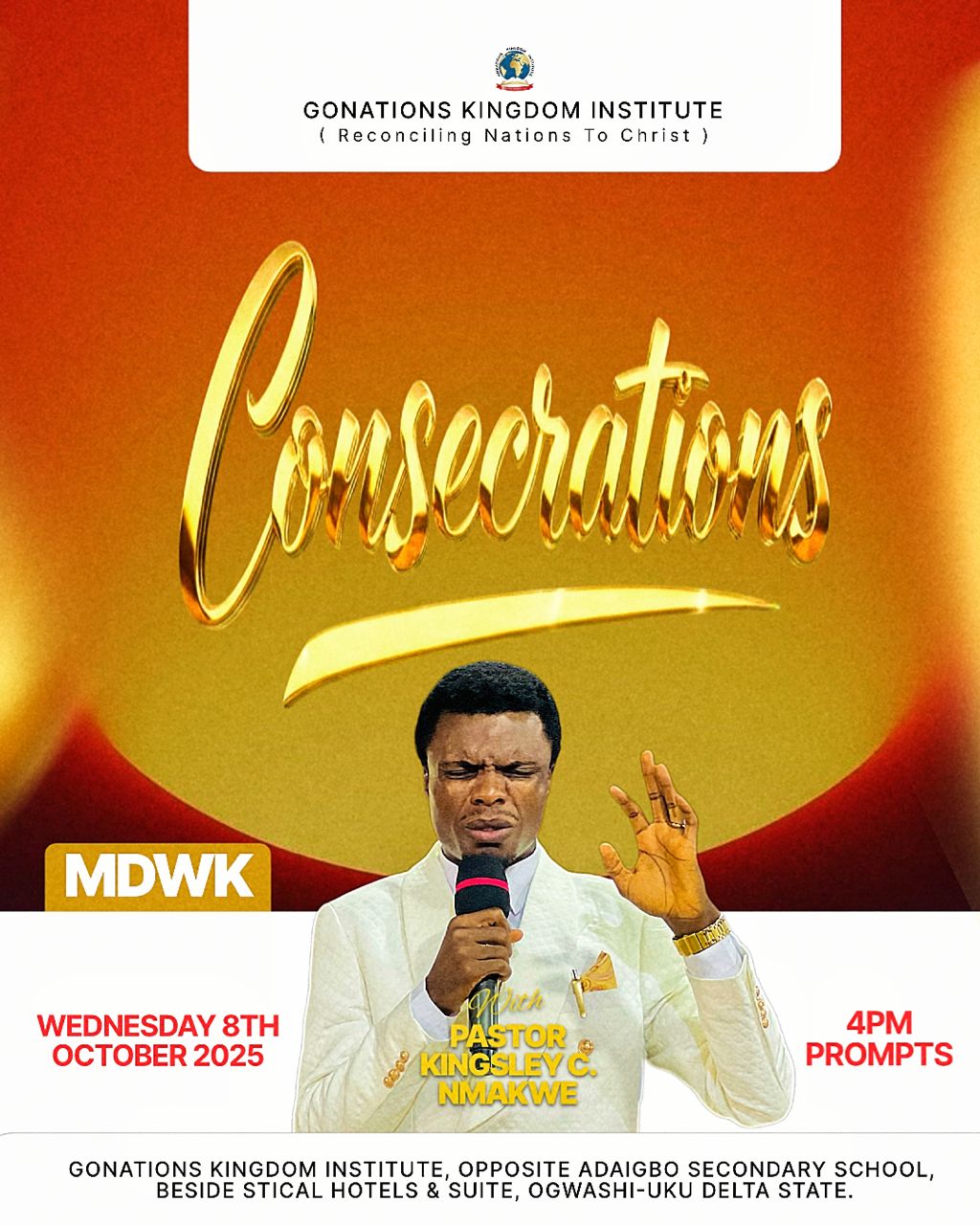 Featured message: consecrations